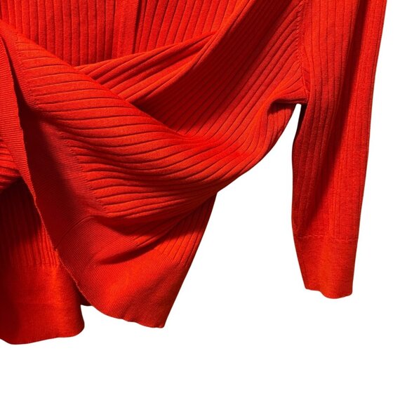 Tint & Shadow Womans Ribbed V-Neck Cardigan With Gold Buttons Sz  3X - Picture 8 of 12